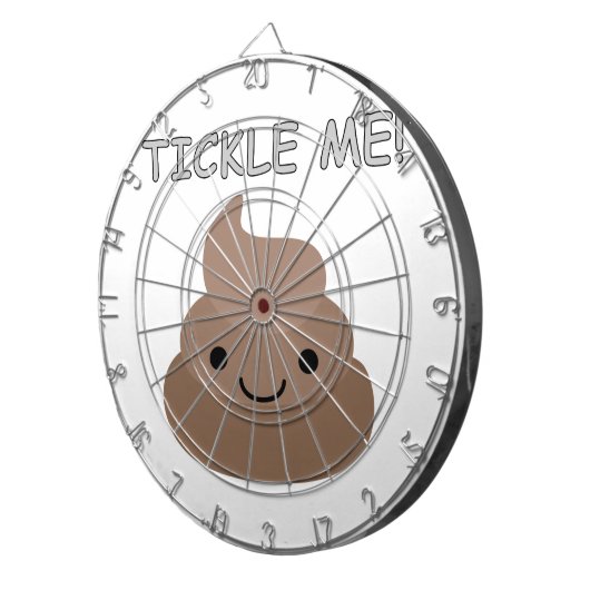 Niedlich Tickle Me Kacke Emoji Dartscheibe (Vorderseite rechts)