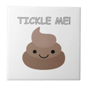Niedlich Tickle Me Kacke Emoji Fliese