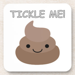 Niedlich Tickle Me Kacke Emoji Getränkeuntersetzer