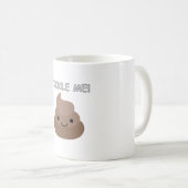 Niedlich Tickle Me Kacke Emoji Kaffeetasse (VorderseiteRechts)