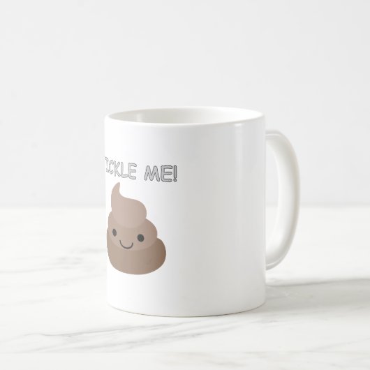 Niedlich Tickle Me Kacke Emoji Kaffeetasse (VorderseiteRechts)