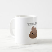 Niedlich Tickle Me Kacke Emoji Kaffeetasse (Vorderseite Links)