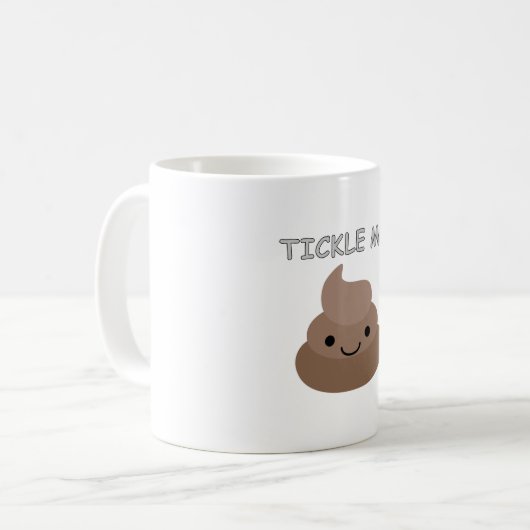 Niedlich Tickle Me Kacke Emoji Kaffeetasse (Vorderseite Links)