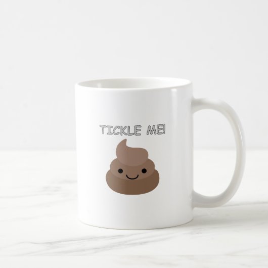 Niedlich Tickle Me Kacke Emoji Kaffeetasse (Rechts)