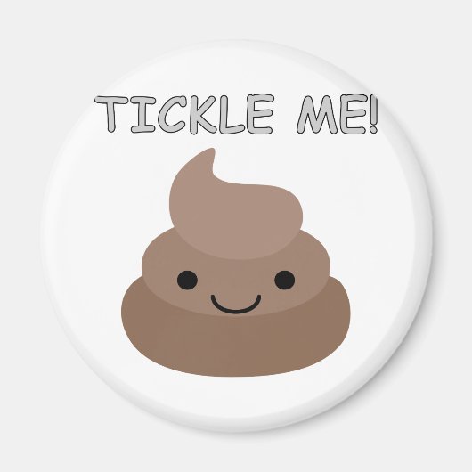 Niedlich Tickle Me Kacke Emoji Magnet (Vorne)