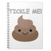 Niedlich Tickle Me Kacke Emoji Notizblock (Vorderseite)