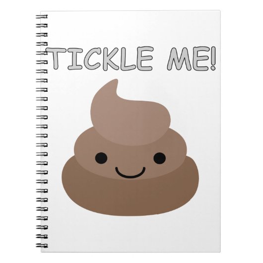 Niedlich Tickle Me Kacke Emoji Notizblock (Vorderseite)