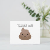 Niedlich Tickle Me Kacke Emoji Postkarte (Stehend Vorderseite)