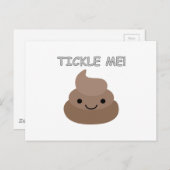 Niedlich Tickle Me Kacke Emoji Postkarte (Vorne/Hinten)