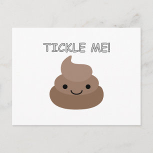 Niedlich Tickle Me Kacke Emoji Postkarte