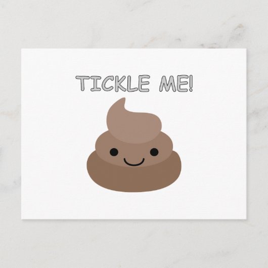 Niedlich Tickle Me Kacke Emoji Postkarte (Vorderseite)