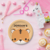 Niedlich Tiger Birthday Pappteller (Party)