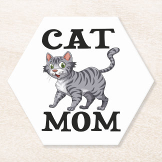 Niedlich Tiger Cat Mama Geschenk Funny Kitty Carto Untersetzer