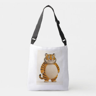 Niedlich Tiger Cube Tote Bag Tragetaschen Mit Langen Trägern