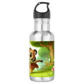 Niedlich Tiger Edelstahlflasche (Vorderseite)