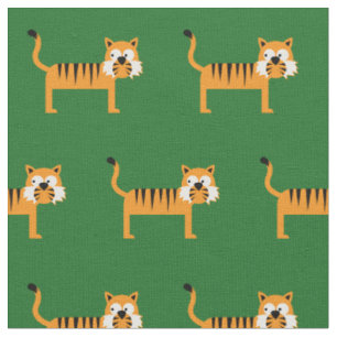 Niedlich Tiger Kid Baby Kinderzimmer Grüne Katze Stoff