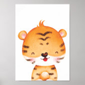 Niedlich Tiger Kinderzimmer Poster Kids Room Decke (Vorne)
