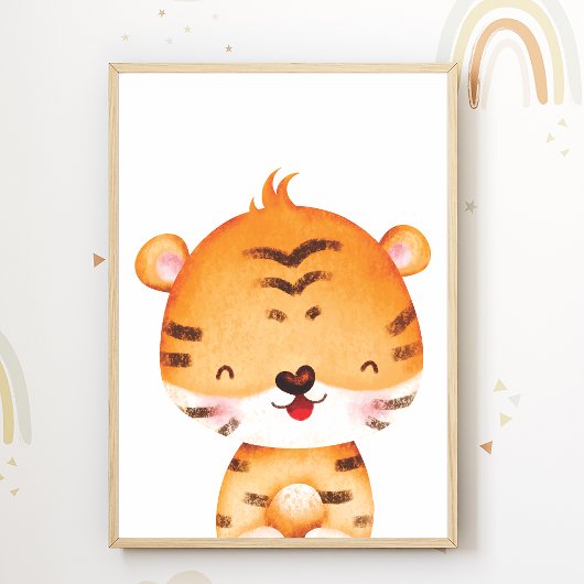Niedlich Tiger Kinderzimmer Poster Kids Room Decke
