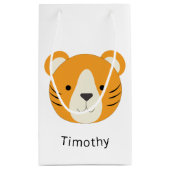 Niedlich Tiger Kleine Geschenktüte (Rückseite)