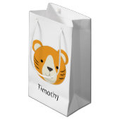 Niedlich Tiger Kleine Geschenktüte (Vorderseite Schrägansicht)