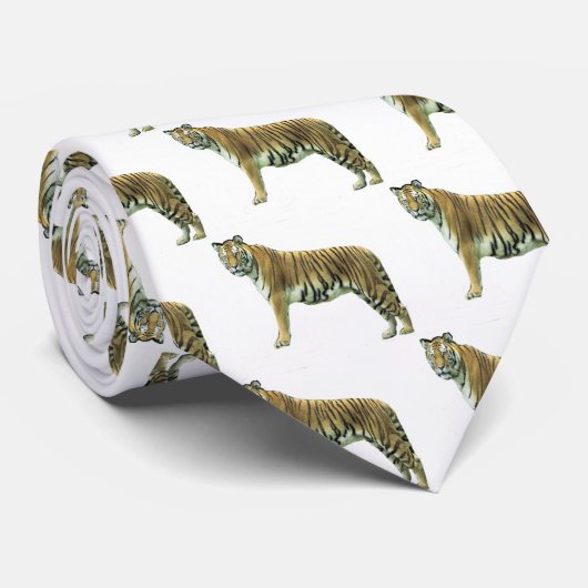 Niedlich Tiger Krawatte (Gerollt)