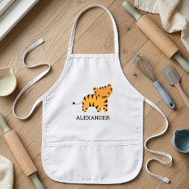 Niedlich Tiger Personalisiert Kinderschürze