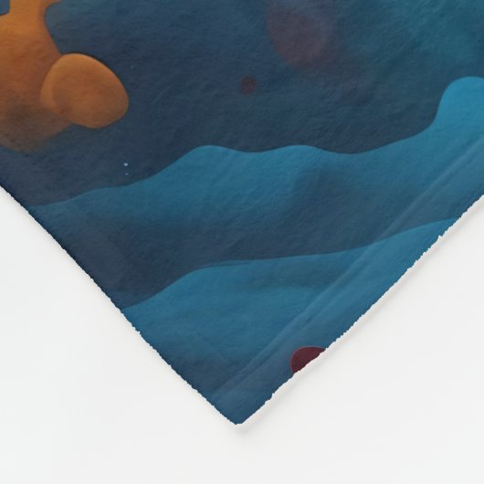 Niedlich Tiger Portrait Fleecedecke (Ecke)