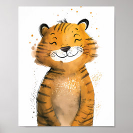 Niedlich Tiger Poster