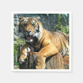 Niedlich Tiger Serviette (Vorderseite)