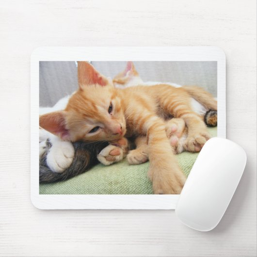 Niedlich Tiger Stripe Kitten Mousepad (Mit Mouse)
