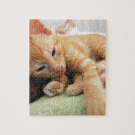 Niedlich Tiger Stripe Kitten Puzzle