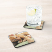 Niedlich Tiger Stripe Kitten Untersetzer (Rechte Seite)