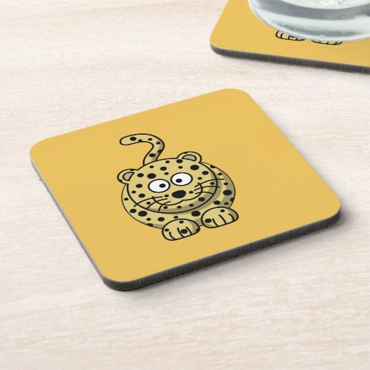 Niedlich Tiger Untersetzer (Linke Seite)