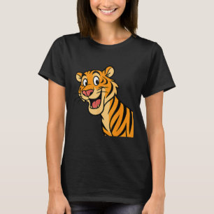 Niedlich Tiger Wildcat Funny Wildlife Animal Jungl T-Shirt