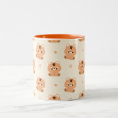 Niedlich Tiger Zweifarbige Tasse (Mittel)