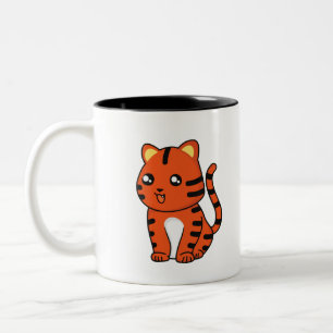 Niedlich Tiger Zweifarbige Tasse
