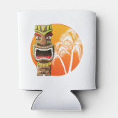 Niedlich Tiki Statue Beach Sunset Dosenkühler (Rückseite)