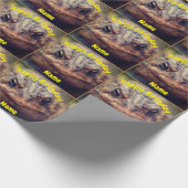 Niedlich Toad Frosch Gesicht Geburtstag Personalis Geschenkpapier (Ecke)