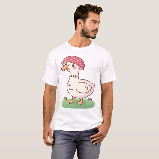 Niedlich Toadstool Pilzduck T-Shirt (Vorne ganz)