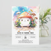 Niedlich Toadstool Tales Birthday Einladung (Stehend Vorderseite)
