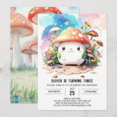 Niedlich Toadstool Tales Birthday Einladung (Vorne/Hinten)