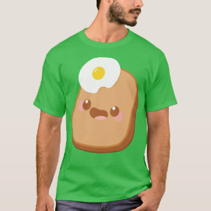 Niedlich Toast Lover Kawaii Style Brot mit Sonnens T-Shirt