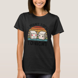 Niedlich Tofu Vegane fleischlose Ernährung Vegetar T-Shirt