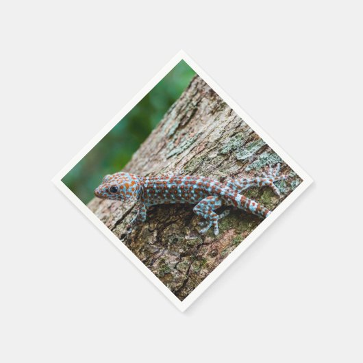 Niedlich Tokay Gecko Lizard Serviette (Ecke)