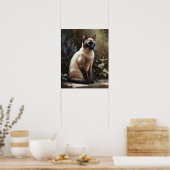 Niedlich Tonkinese Cat Art Print Poster (Küche)