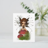 Niedlich Toon Herbstmühle und Toadstool Postkarte (Stehend Vorderseite)