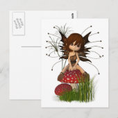 Niedlich Toon Herbstmühle und Toadstool Postkarte (Vorne/Hinten)