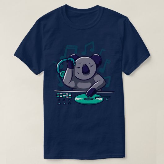 Niedlich Toon Koala DJ T-Shirt (Design vorne)