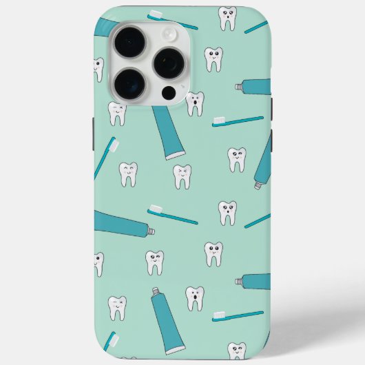 Niedlich Tooth Aquamarin Minze Zahnpasta Zahnbürst Case-Mate iPhone Hülle (Rückseite)