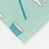 Niedlich Tooth Aquamarin Minze Zahnpasta Zahnbürst Fleecedecke (Ecke)